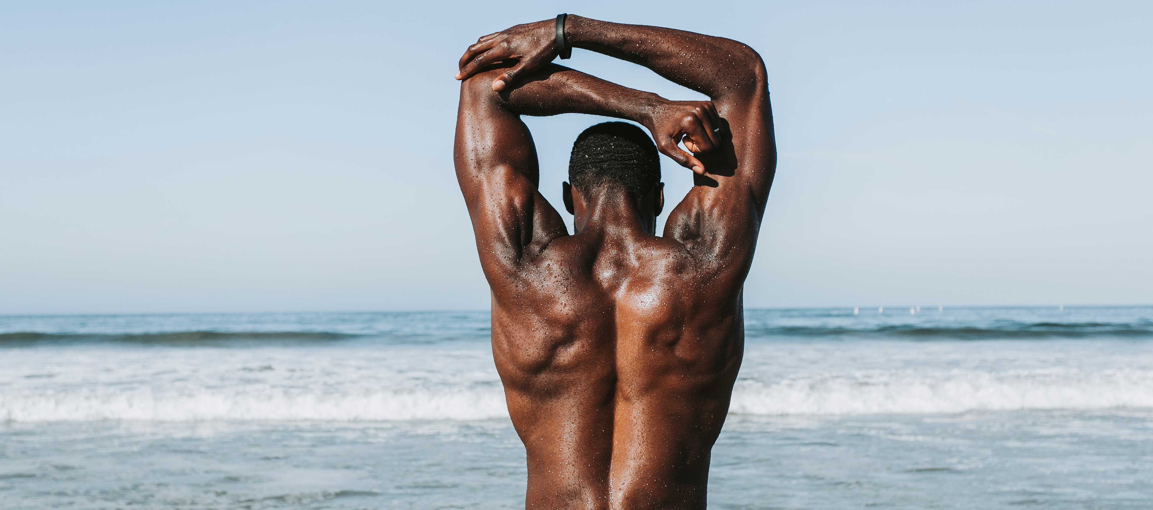 Man with muscular back you can achieve with CoolSculpting