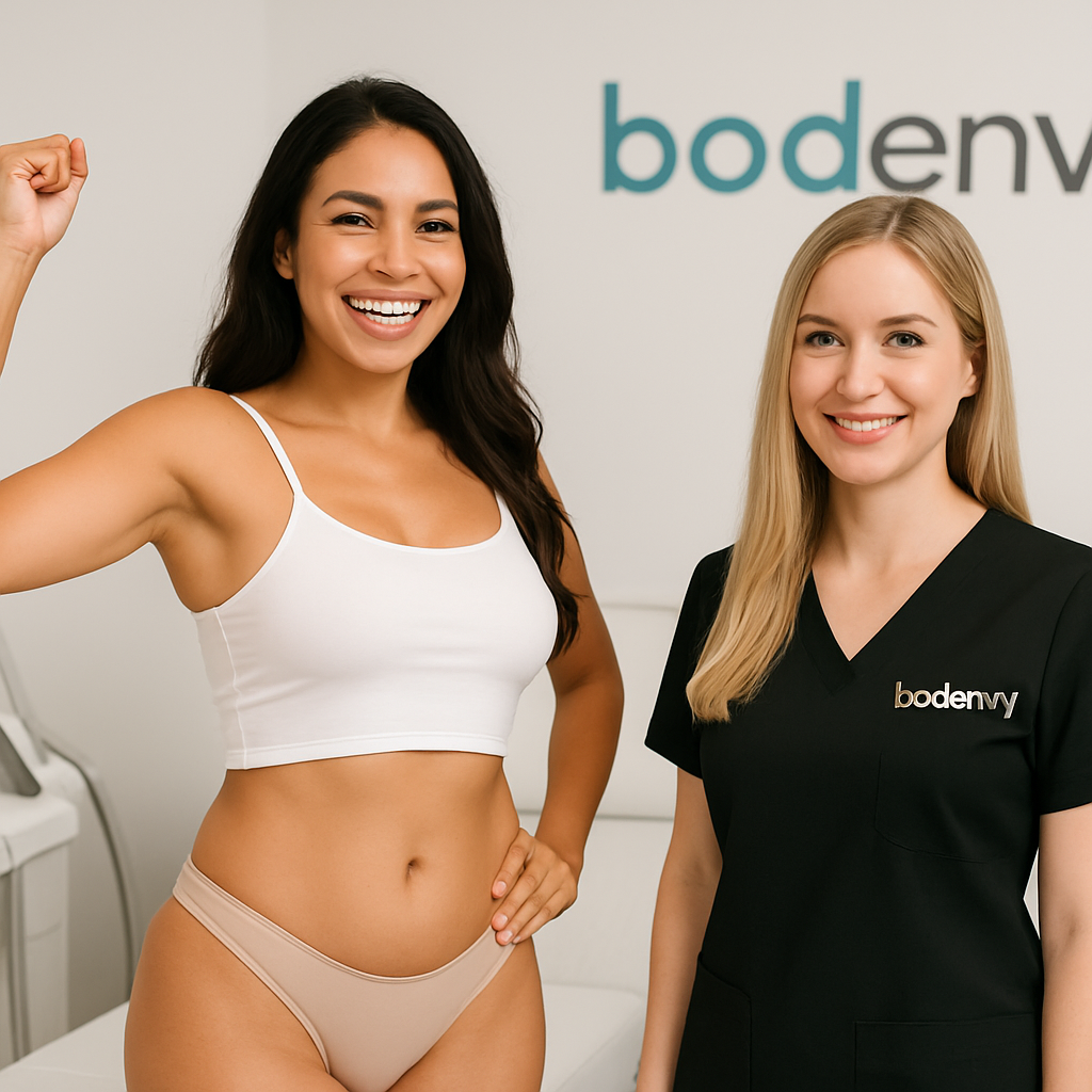 Clean, professional medical spa treatment room with neutral tones at Bodenvy Coolsculpting & Weight Loss Dallas – Colleyville in Fort Worth